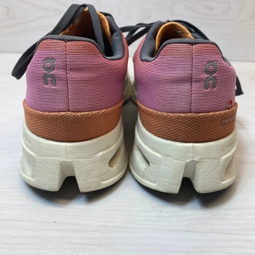 On Women 10.5 Cloudsurfer Running Shoes CloudTec Pink Orange Athletic Sneakers
